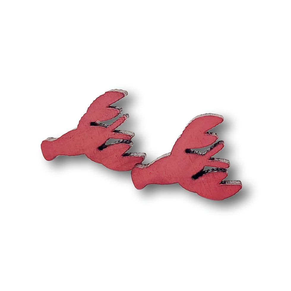 Thumbnail: Crawfish Stud Earrings WB