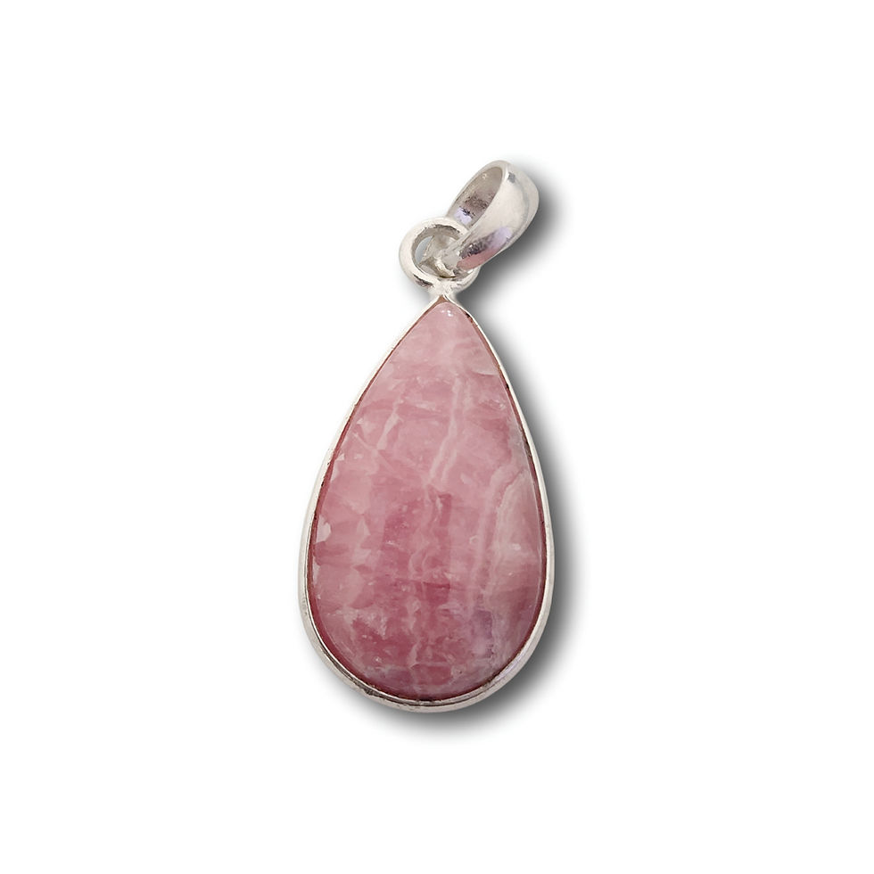 Thumbnail: Rhodochrosite Pendant .925 Sterling Silver (TDC10) WB