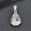 Thumbnail: Crystal Quartz Pendant .925 Sterling Silver (SD)