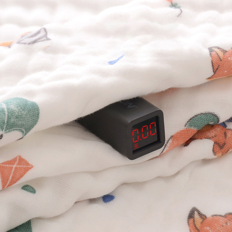Thumbnail: Fluffy Muslin Cotton Baby Blankets with Kids Print