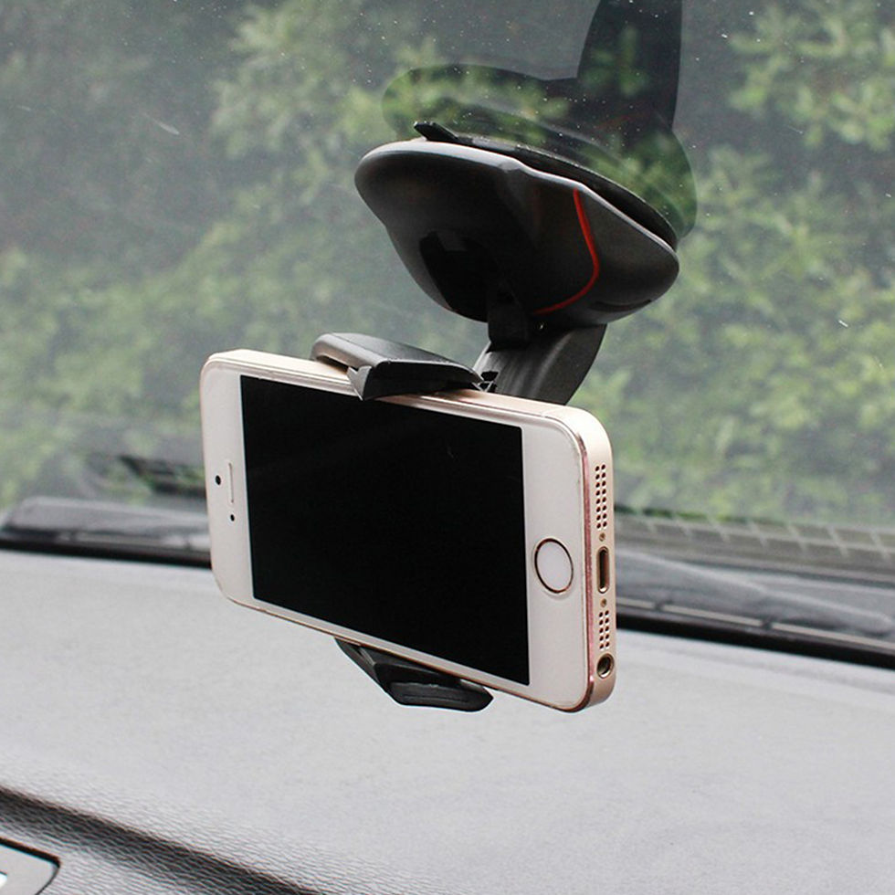 Thumbnail: Creative Car Phone Holder with Suction Cup Design
