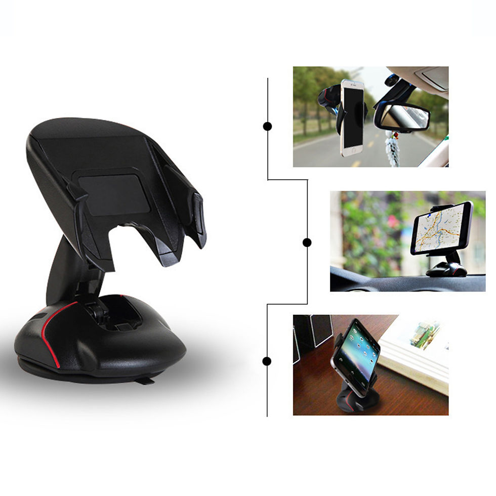 Thumbnail: Creative Car Phone Holder with Suction Cup Design