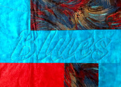 Musical Theme Quilting Detail