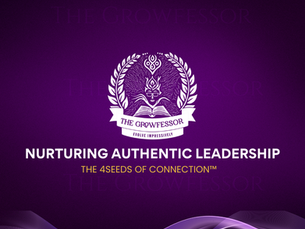 Symbolizing the 4Seeds of Connection™ for leadership growth — Open Exchange, Genuine Relationships, Joint Effort, and Collective Support.