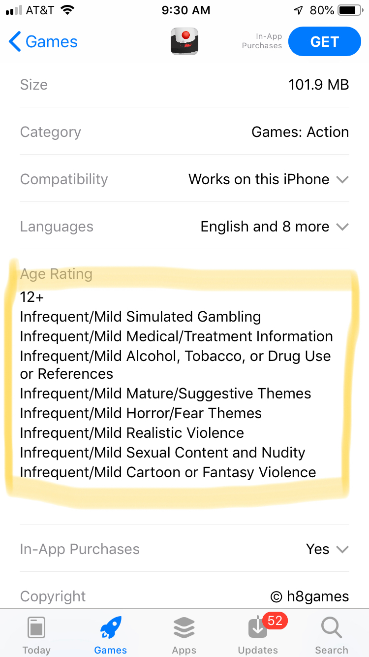 internet safe guards app screen shot
