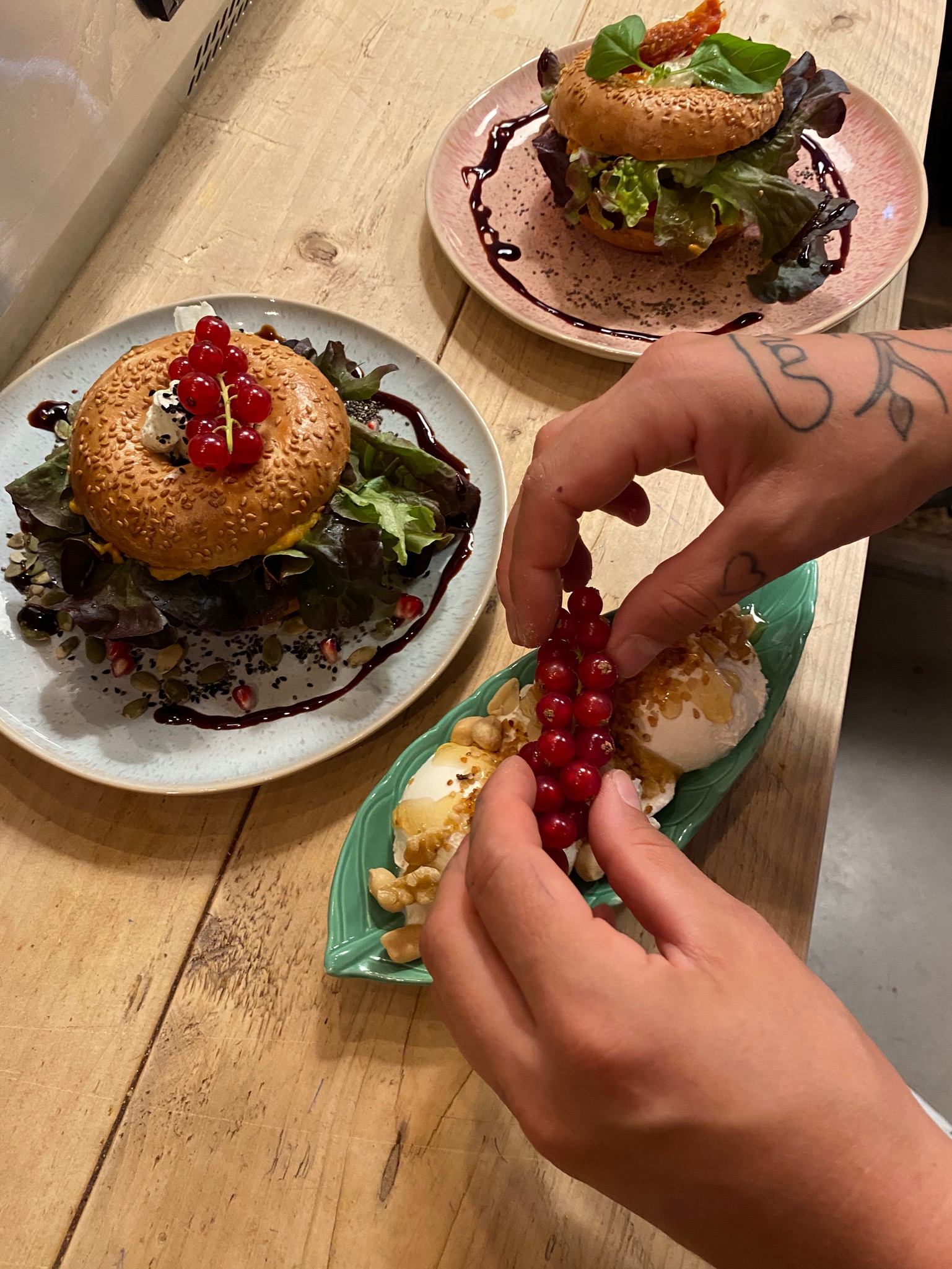 Arranged Food and Objects