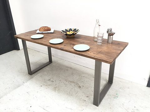 Box Frame Leg Kitchen Dining Table