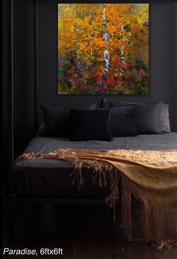Paradise, Original oil painting by Kira Fercho