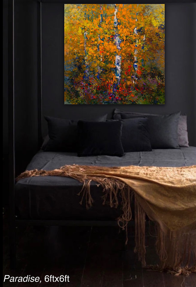 Paradise, Original oil painting by Kira Fercho