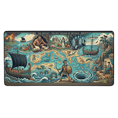 The Voyage of Odysseus Desk mat