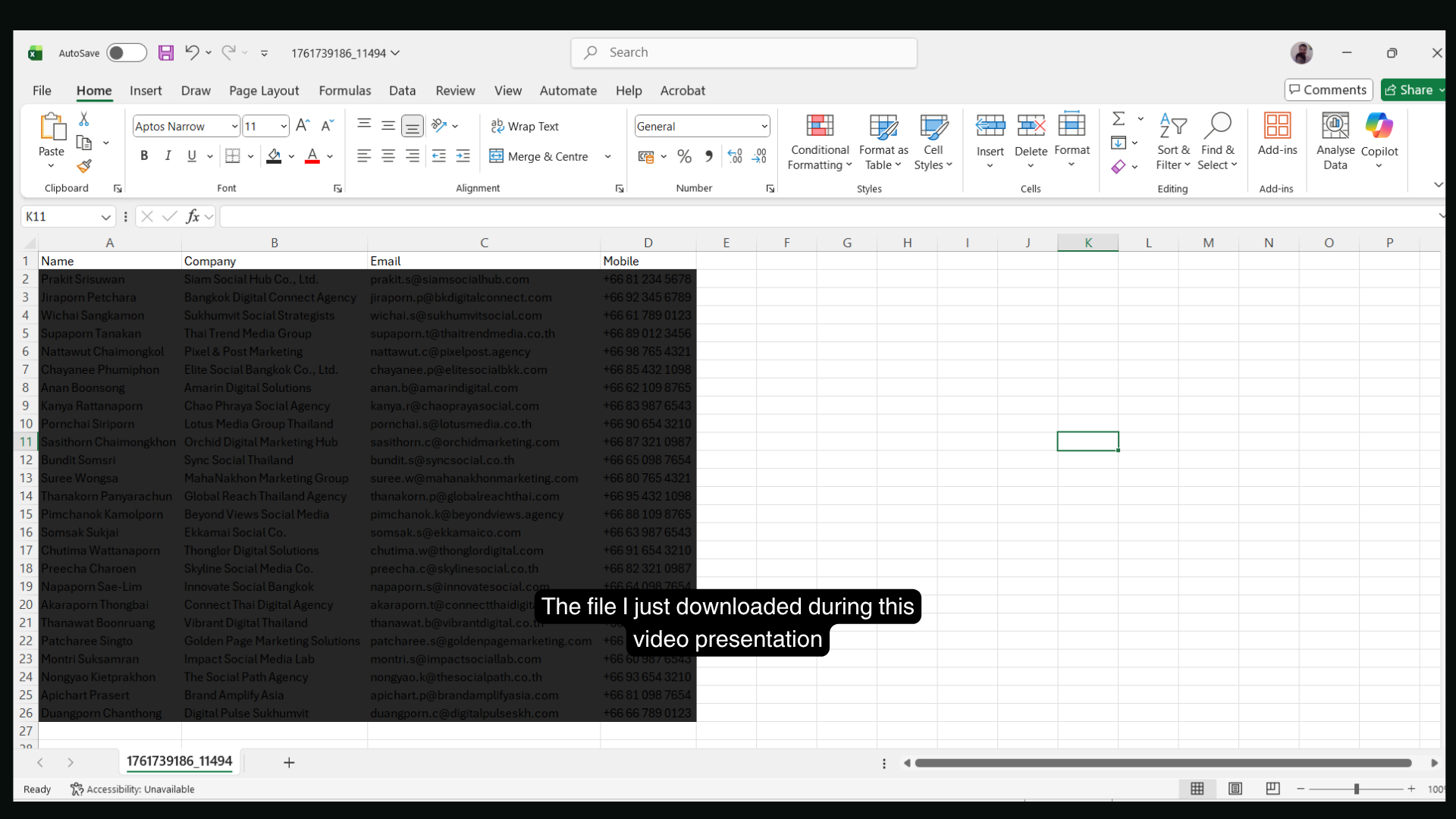 drope AI lead sample report