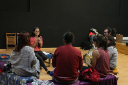 momento del taller en el