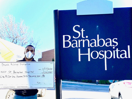Bronx Rising Initiative Presents $1.1 Million for St. Barnabas Hospital