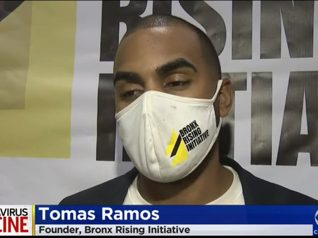 CBS 2 NEWS: The Bronx Rising Provides COVID-19 Mobile Vaccination Unit for Senior NYCHA Residents