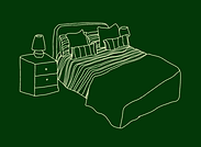 dessin de chambre d'hôte