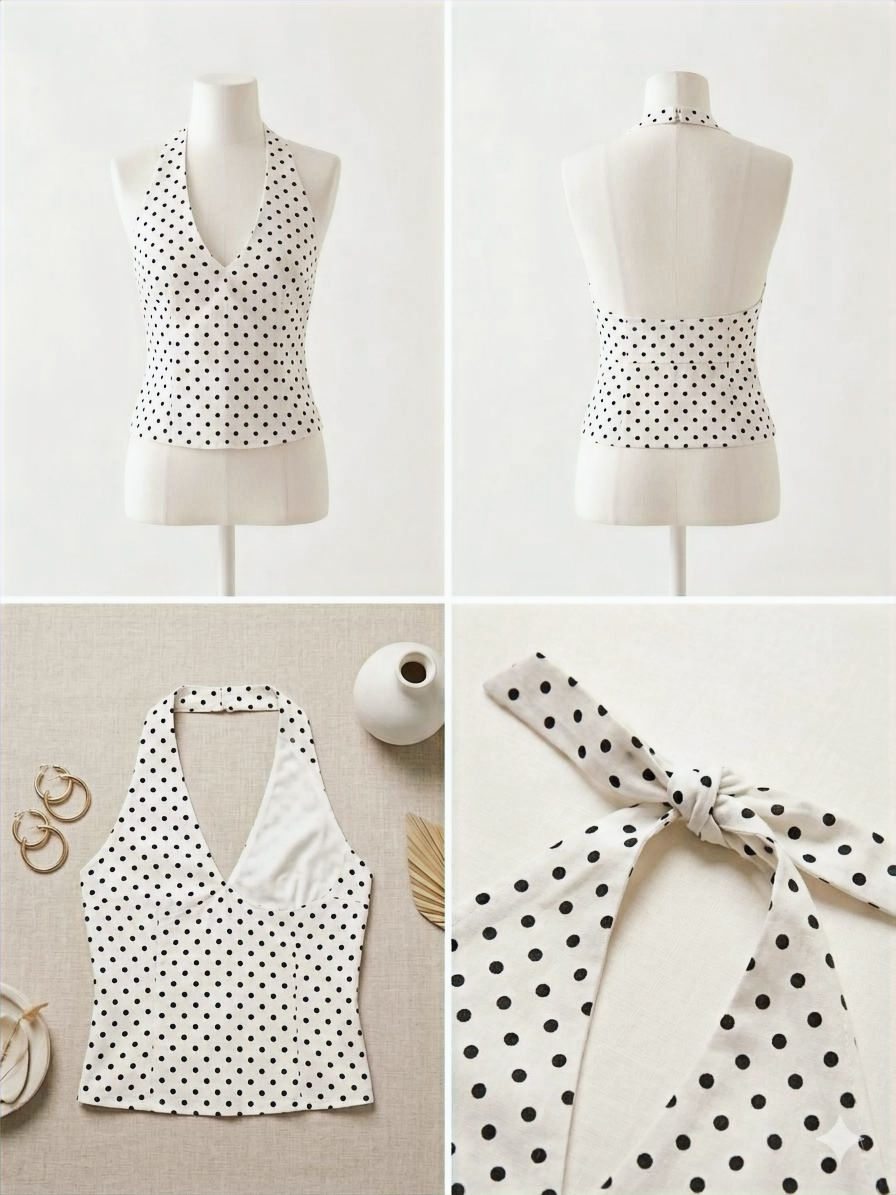 Le top dos nu à pois : le haut vintage qui fait tout