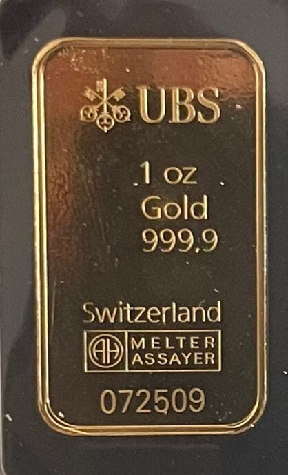 Lingote UBS - Onza oro 999,9