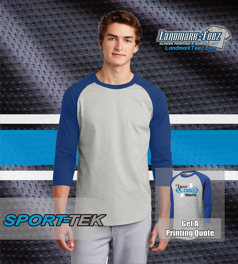 Thumbnail: Sport-Tek - T200 100% Cotton Raglan Baseball Jersey