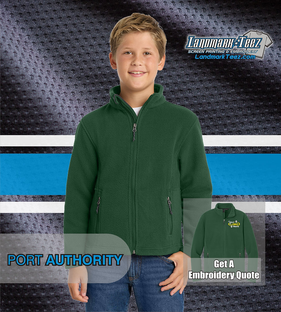 Thumbnail: Port Authority - Y217 Full Zip Fleece Youth Jacket