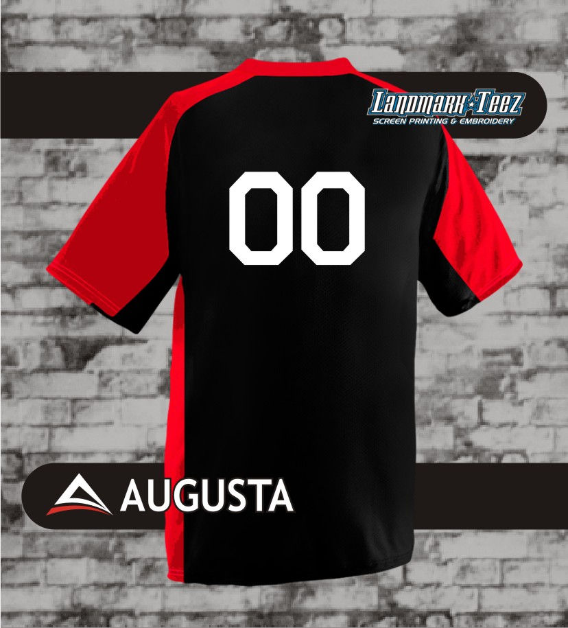 Thumbnail: Warriors Augusta Nitro Dry-Fit Jersey (Red Team)