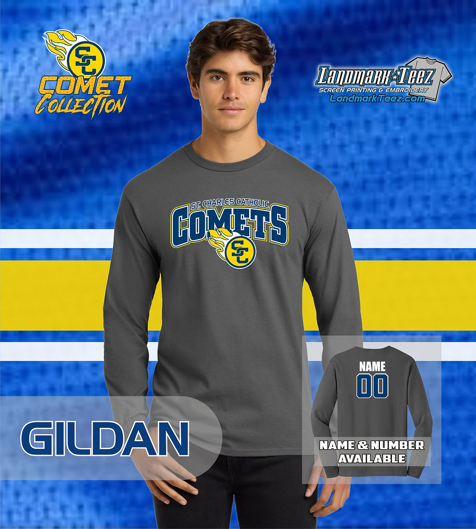 Thumbnail: SCC Comets Gildan Ultra Cotton Long Sleeve T-Shirt