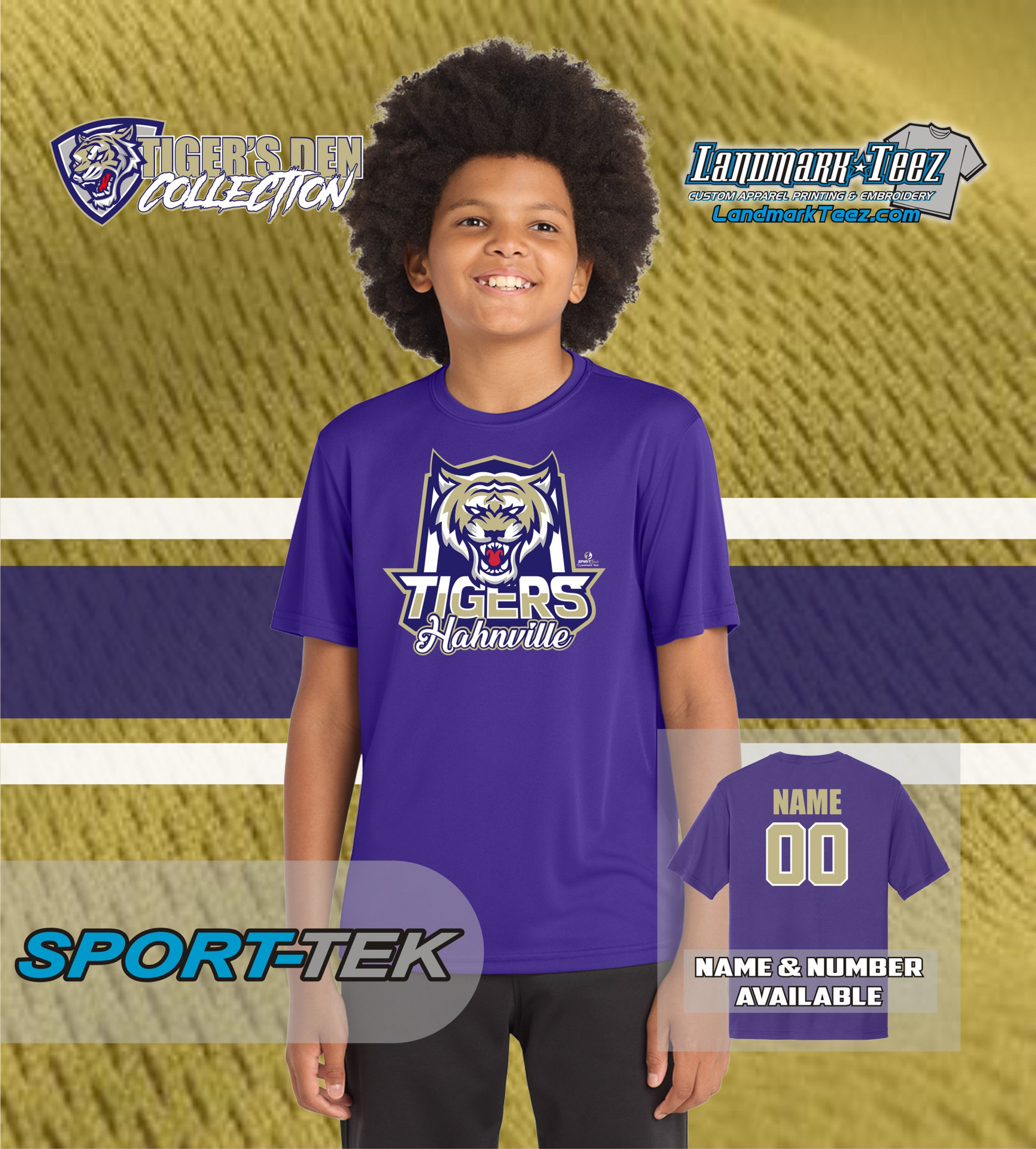 Hahnville Tigers Sport-Tek Dry-Fit Youth Competitor Tee