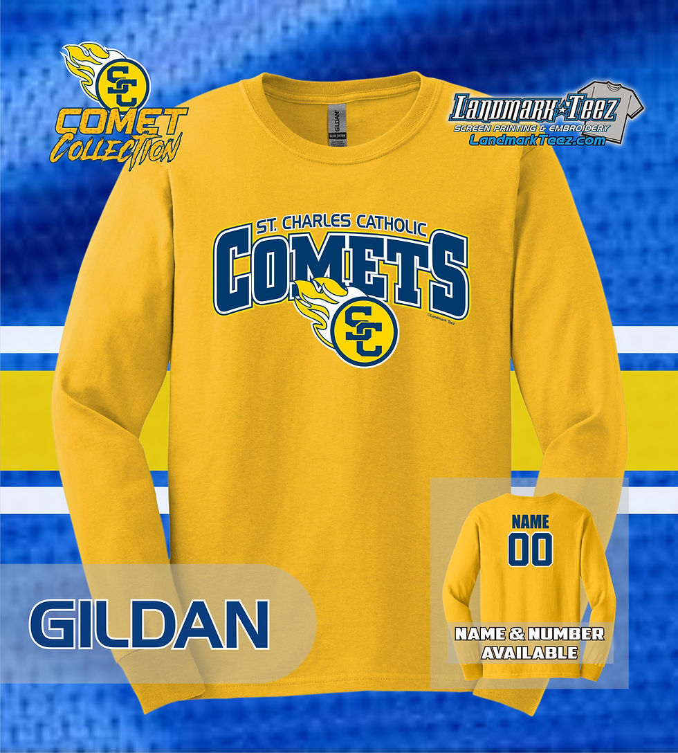 Thumbnail: SCC Comets Gildan Ultra Cotton Long Sleeve T-Shirt