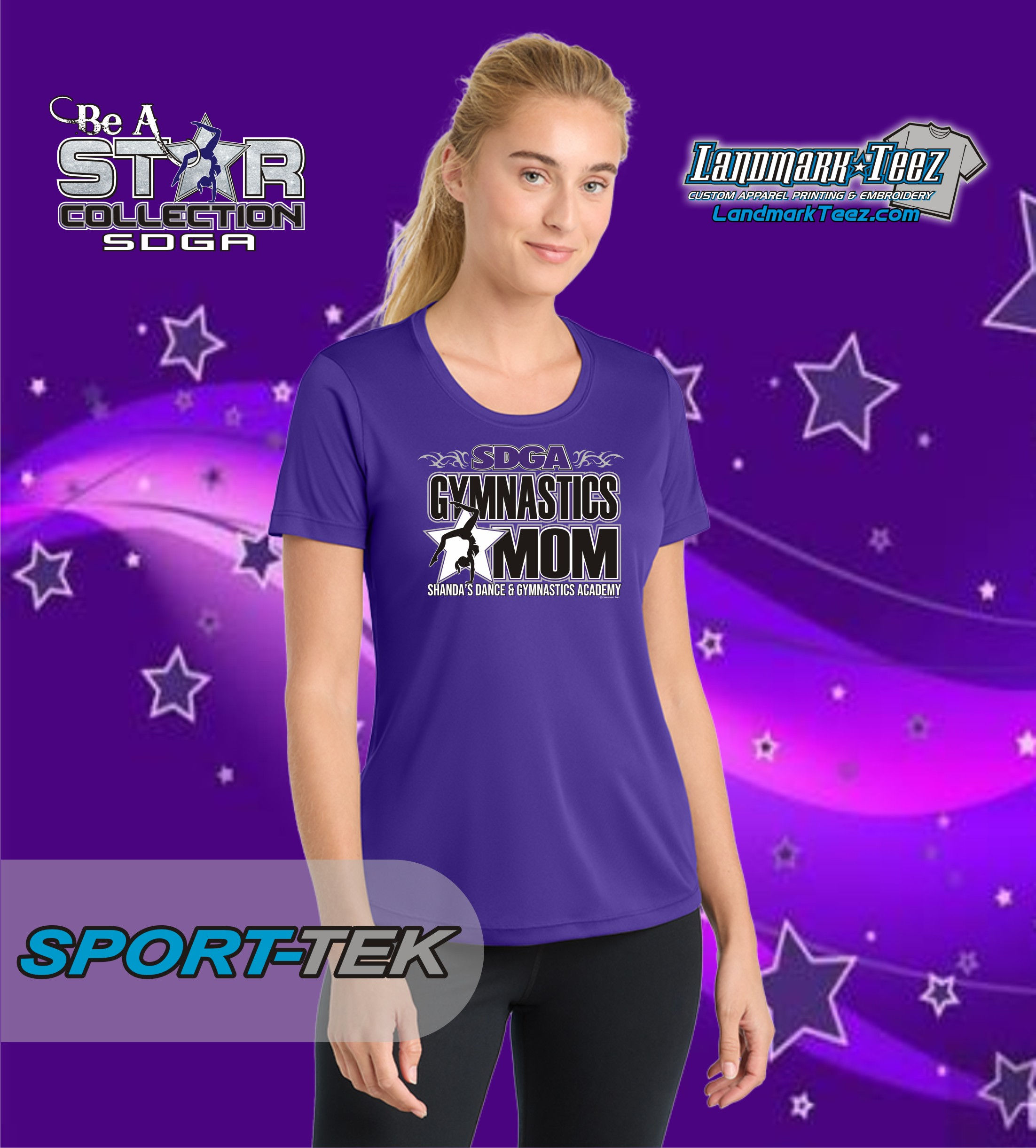 SDGA Gym Mom Sport-Tek Ladies Dry-Fit Competitor Tee