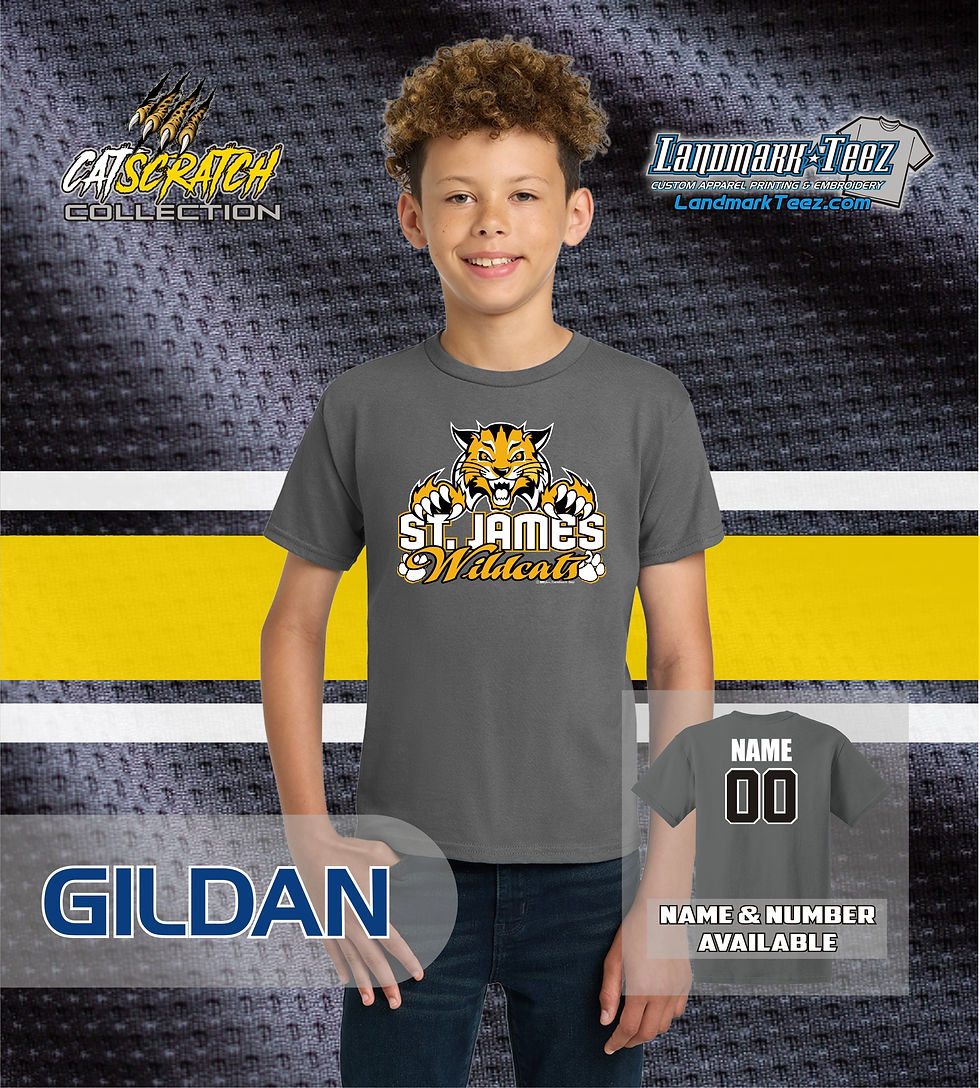 Thumbnail: St. James Wildcats Gildan Ultra Cotton Youth T-Shirt