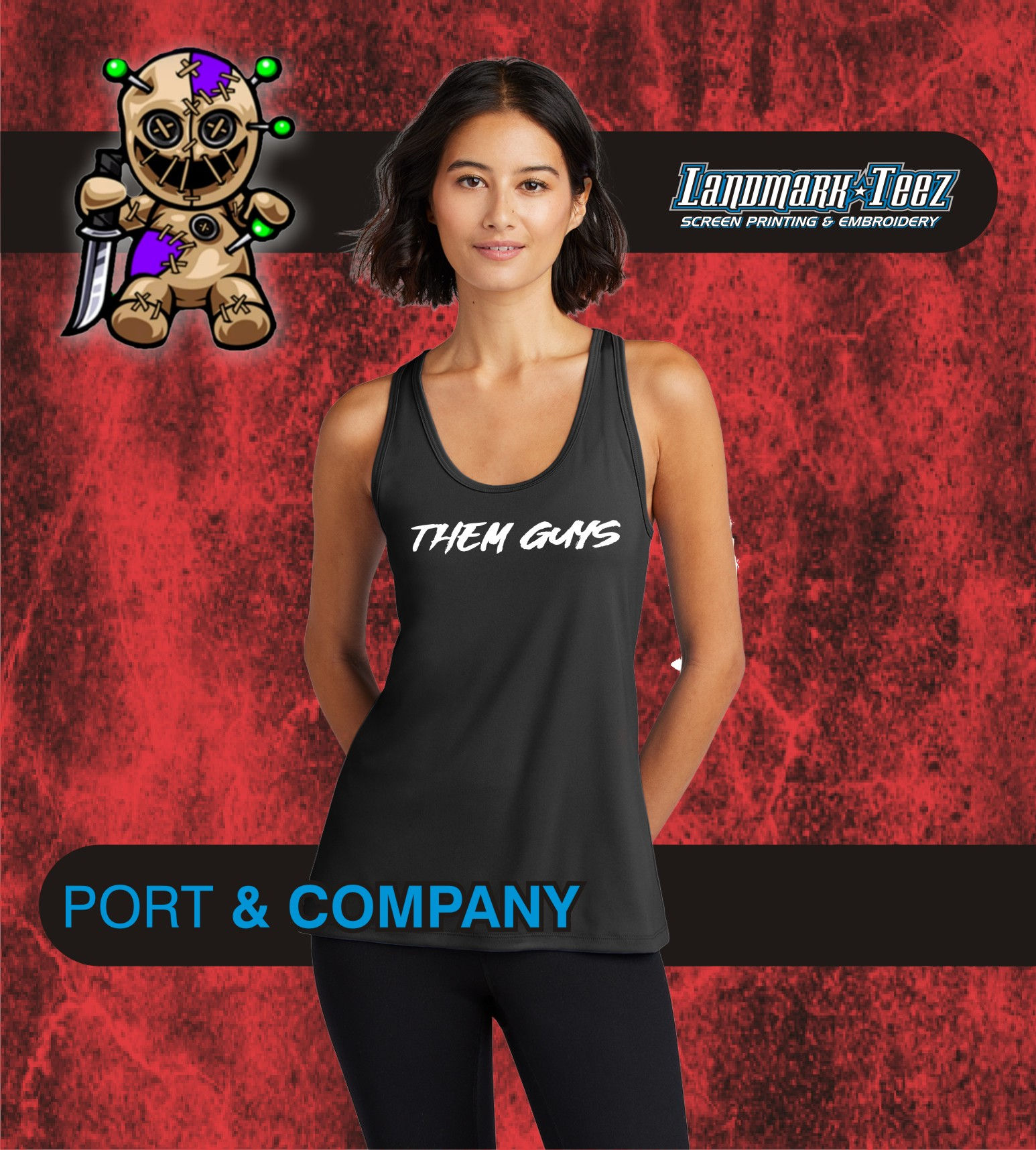Them Guys Sleeveless Performance Ladies Tank