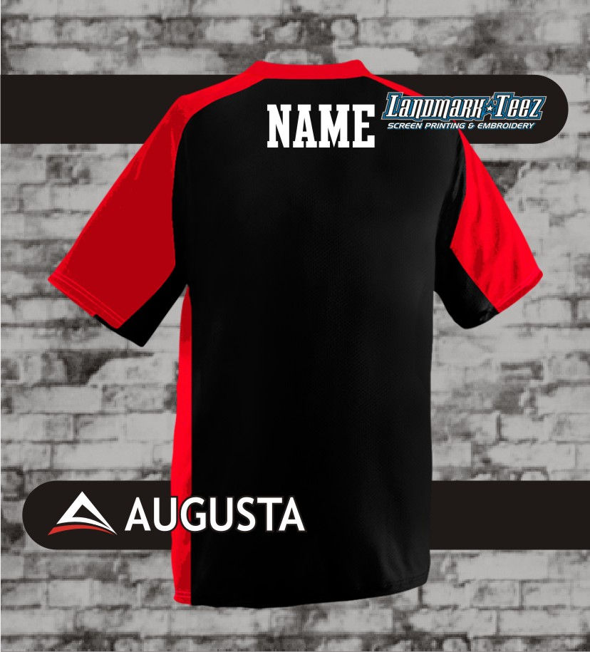 Thumbnail: Warriors Augusta Nitro Dry-Fit Jersey (Red Team)
