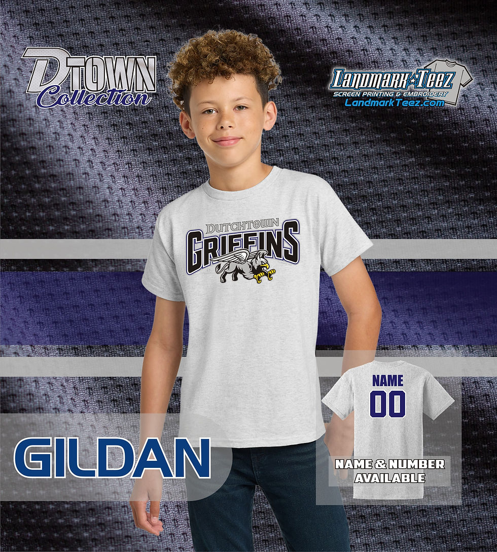 Thumbnail: Dutchtown Griffins Gildan Ultra Cotton Youth T-Shirt