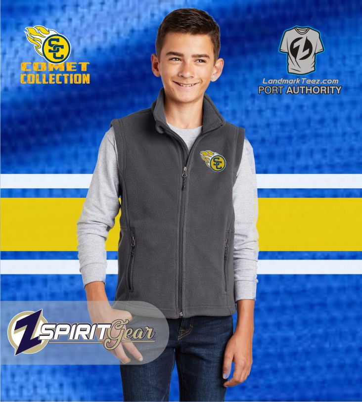 Thumbnail: SCC Full Zip Fleece Iron Grey Vest
