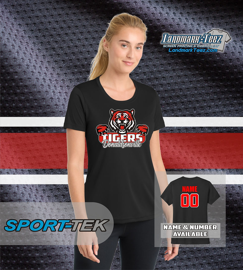 Thumbnail: Donaldsonville Tigers Sport-Tek Ladies Dry-Fit Competitor Tee