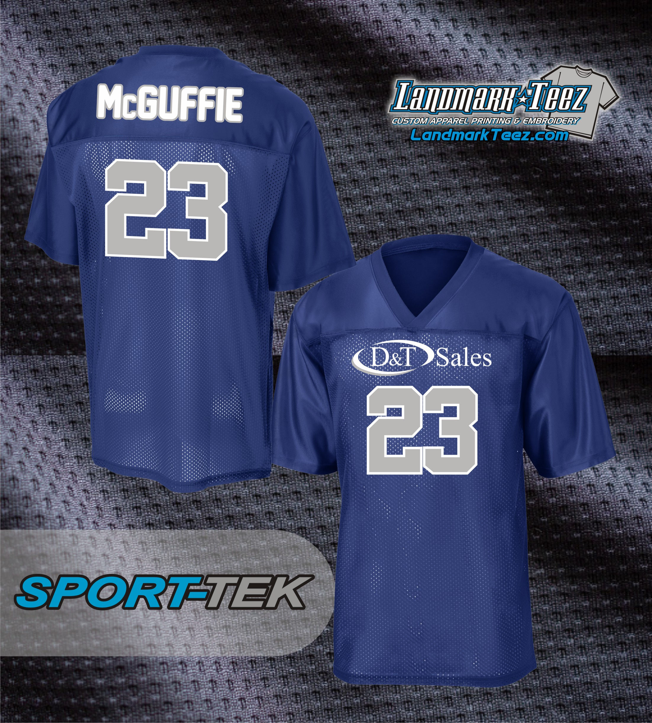 D&T Sales - Sport-Tek ST307 Replica Football Jersey