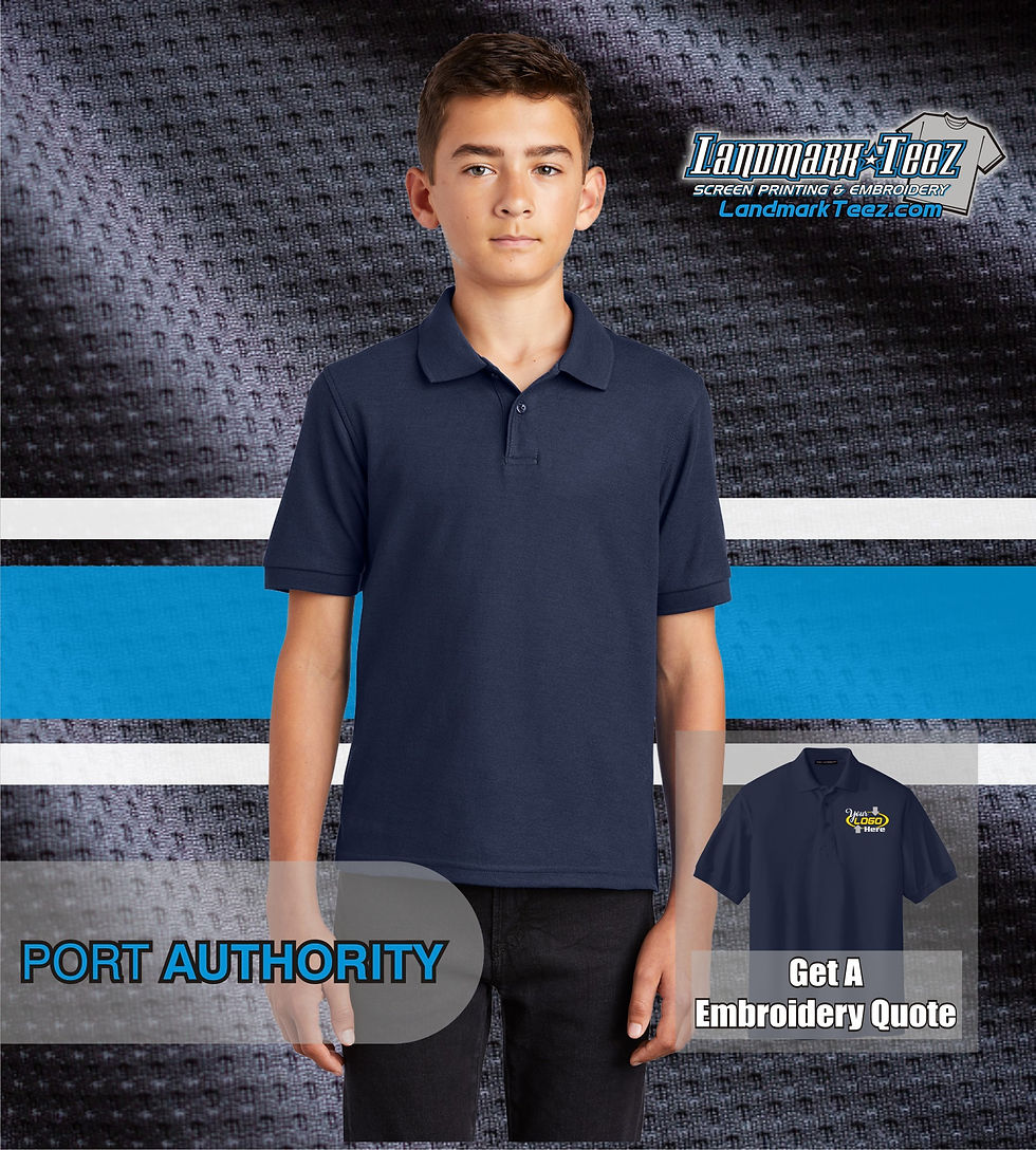 Thumbnail: Port Authority - Y500 Silk Touch Youth Polo