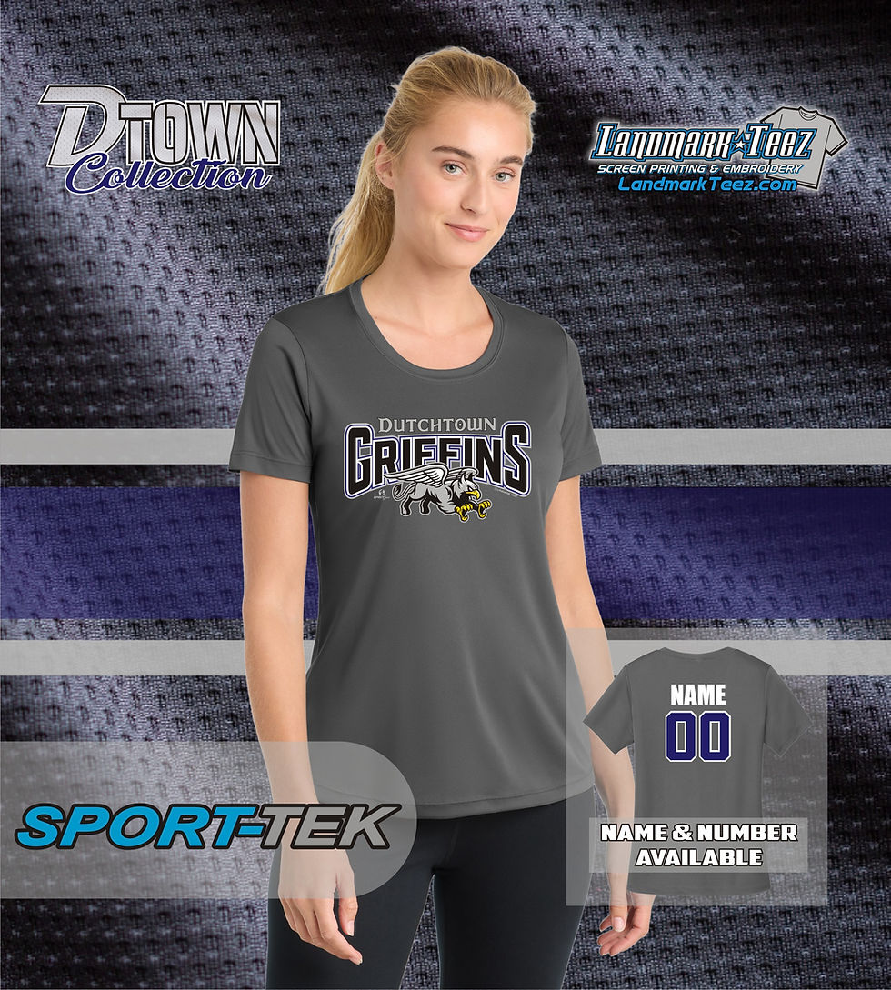 Thumbnail: Dutchtown Griffins Sport-Tek Dry-Fit Ladies Competitor Tee