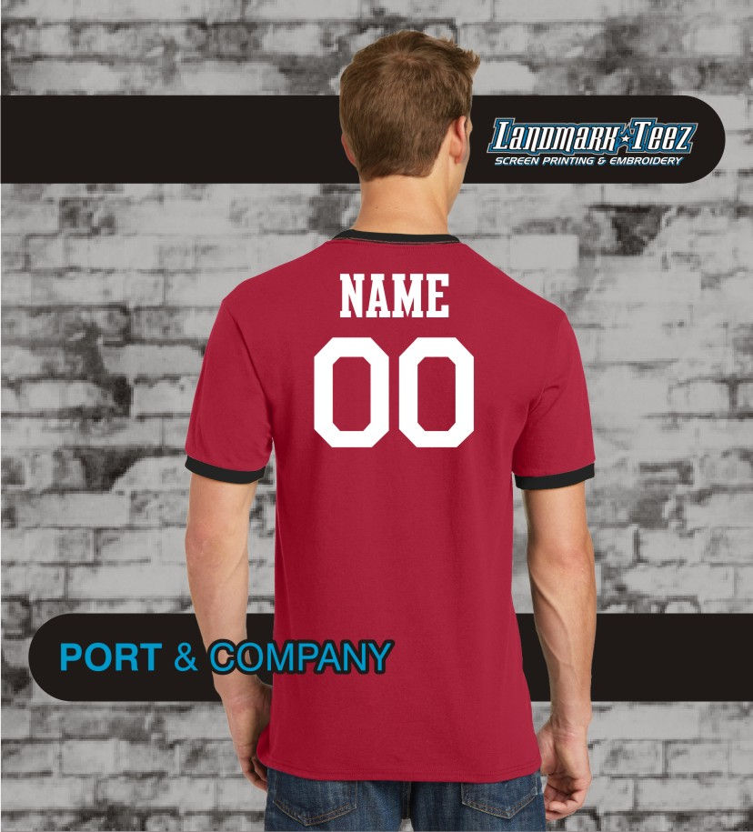 Thumbnail: Warriors Strong Red/Black Ringer T-Shirt