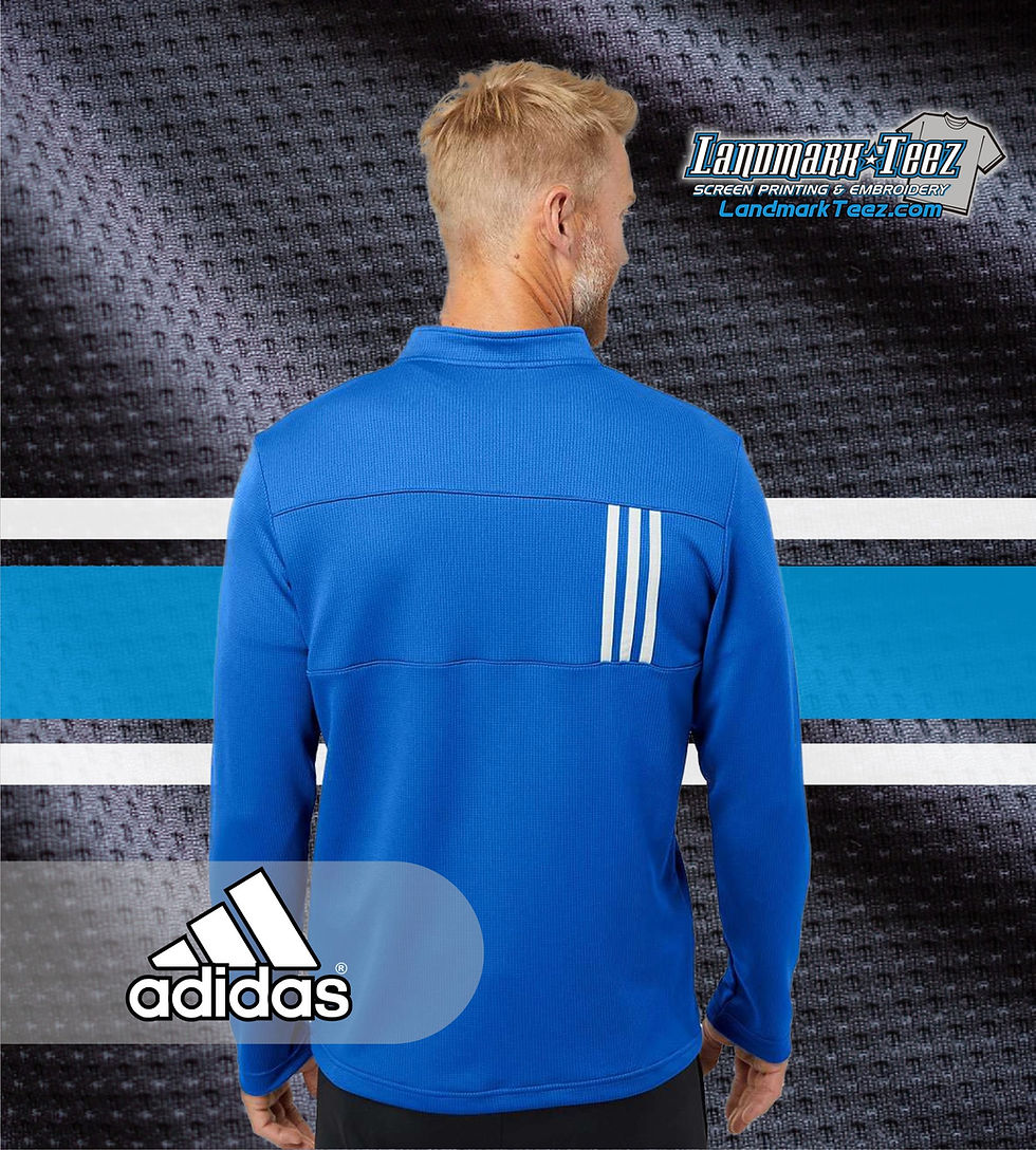 Thumbnail: Adidas - A482 3-Stripe 1/4 Zip Pullover