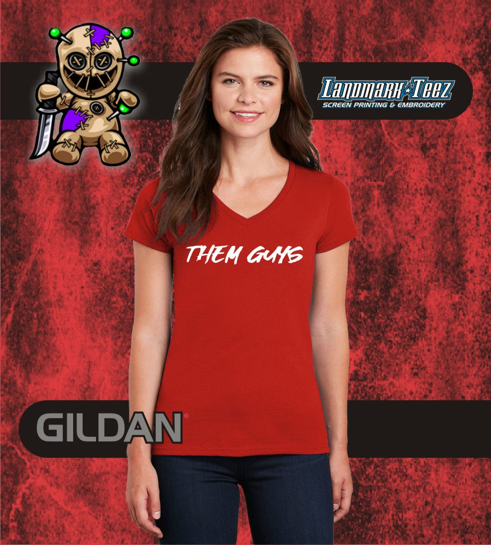 Them Guys Ladies V-Neck Tee