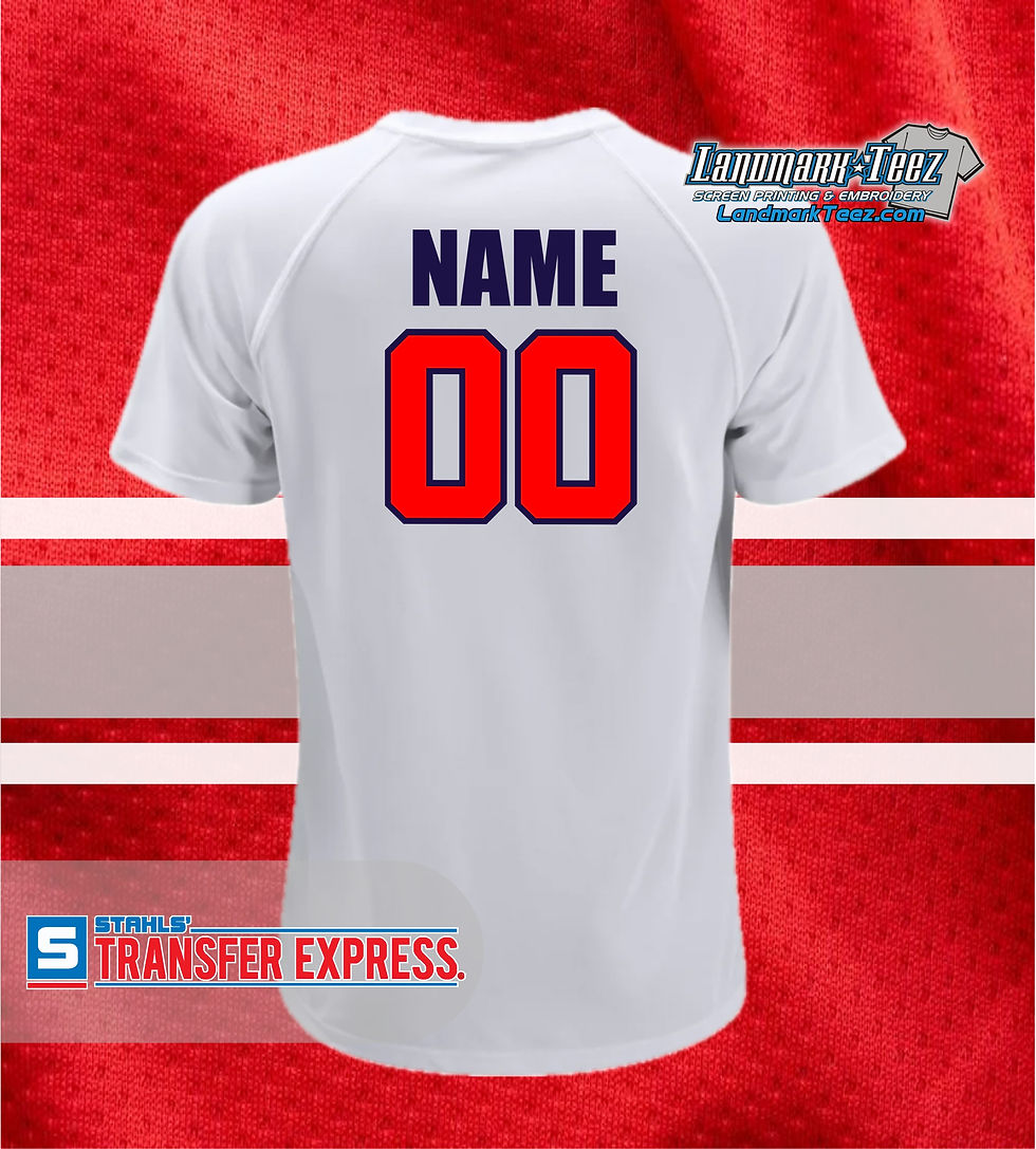 Thumbnail: Riverside Rebels Screen Printed Name & Number
