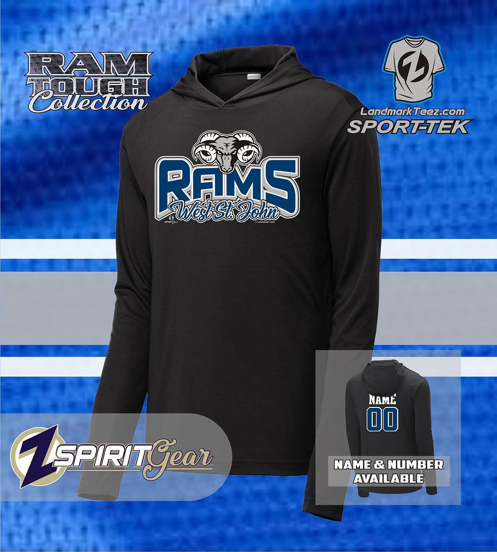 Thumbnail: WSJ Rams "2K25" Dry-Fit Hooded Tee