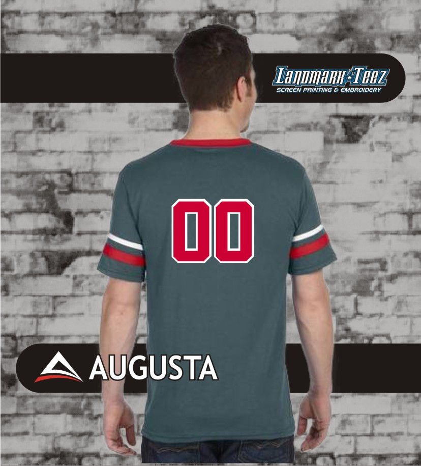 Thumbnail: Warriors Stripe Sleeve Jersey (Red Team)