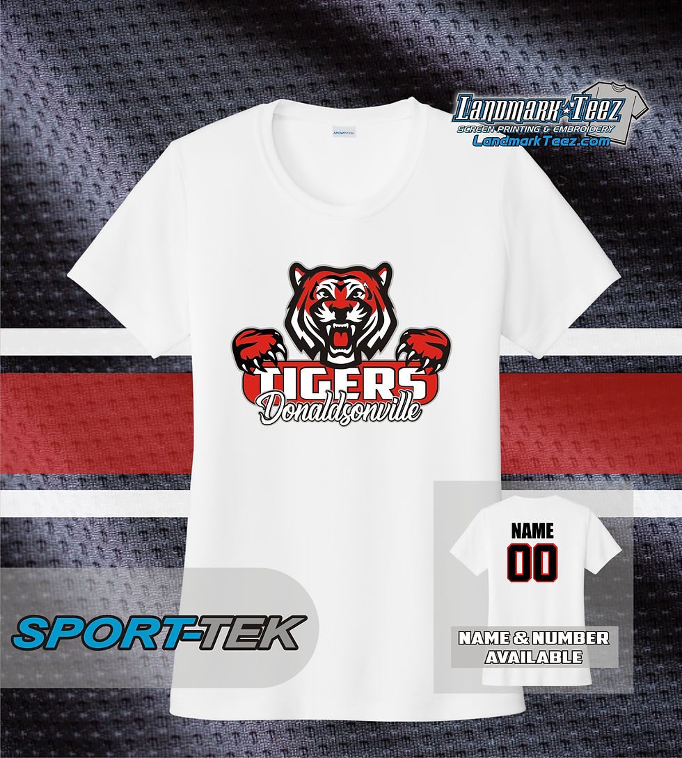 Thumbnail: Donaldsonville Tigers Sport-Tek Ladies Dry-Fit Competitor Tee