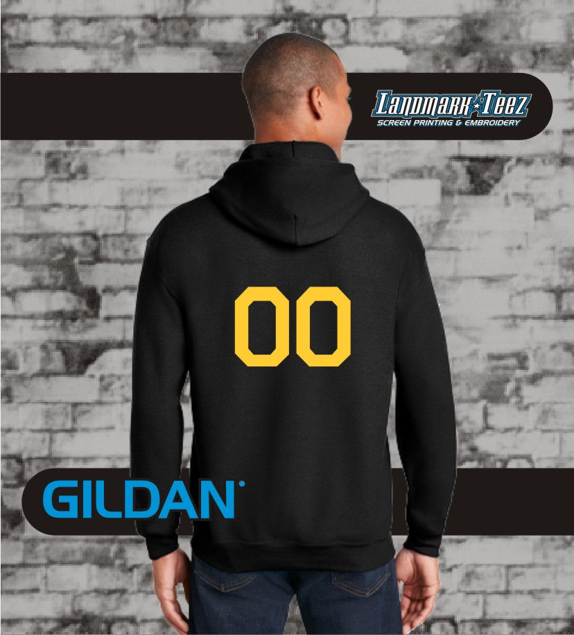 Thumbnail: Warrior Strong Black Hooded Sweatshirt