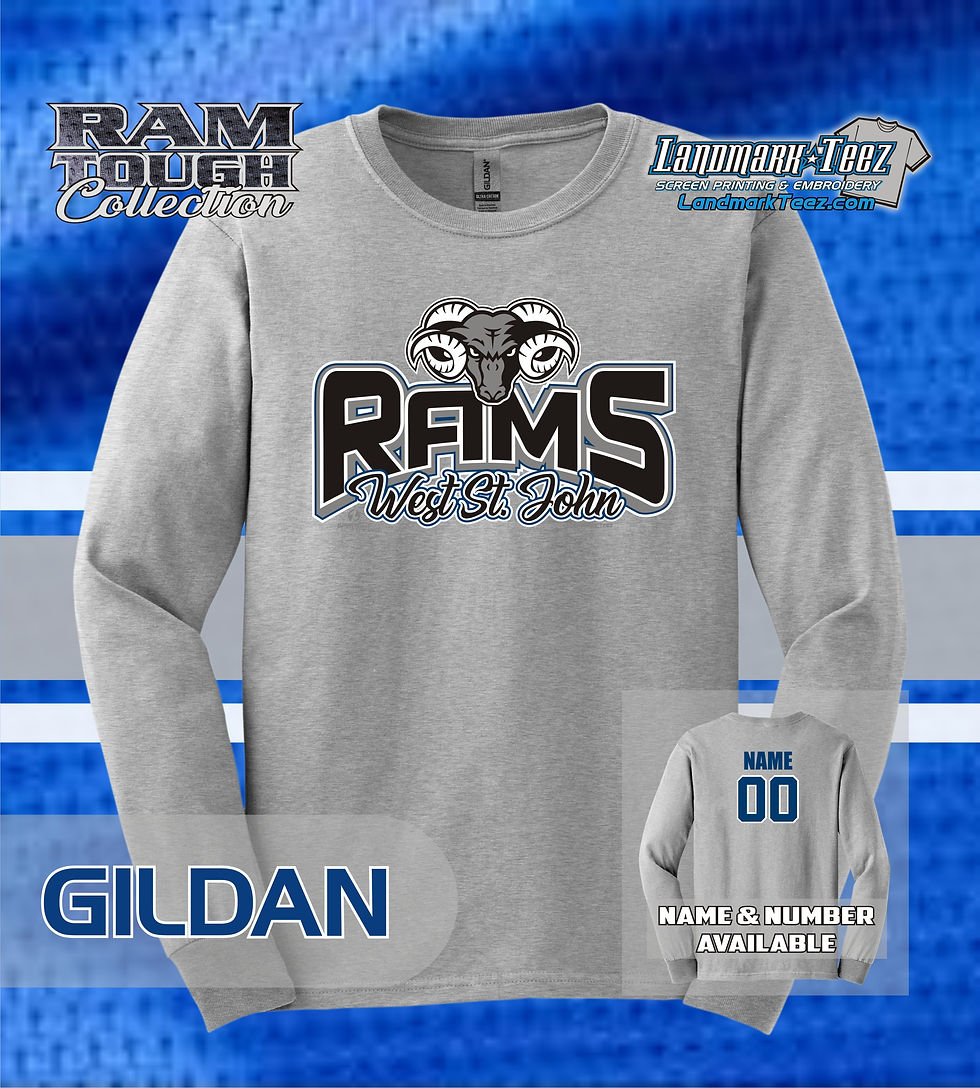 Thumbnail: WSJ Rams Gildan Ultra Cotton Long Sleeve T-Shirt