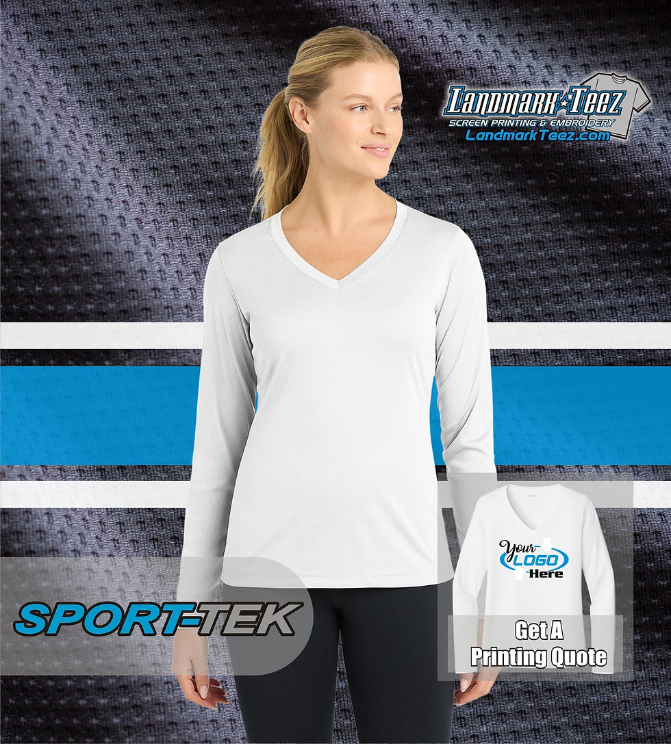 Thumbnail: Sport-Tek - LST353LS Ladies Long Sleeve Competitor V-Neck