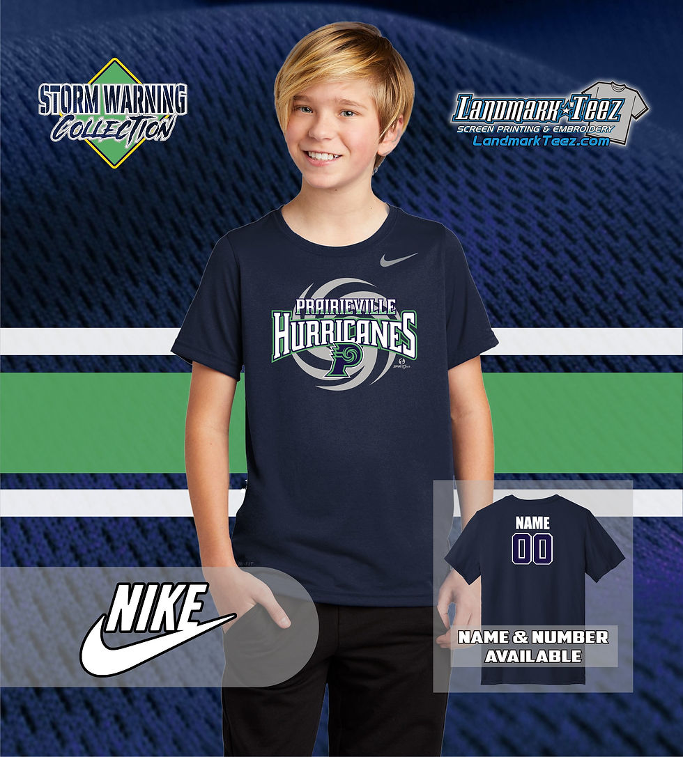 Thumbnail: Prairieville Hurricanes Nike Team rLegend Youth Tee