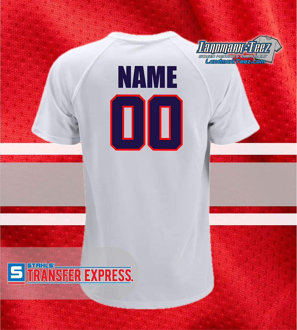 Thumbnail: Riverside Rebels Screen Printed Name & Number