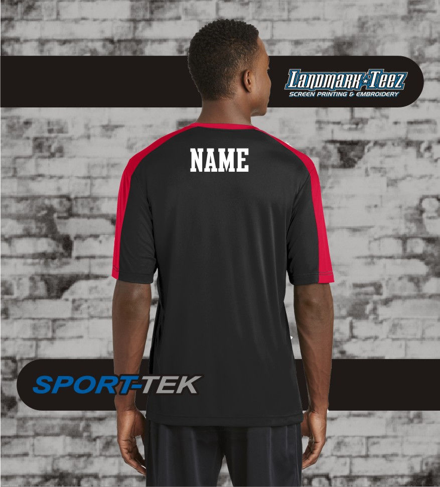 Thumbnail: Warriors Strong Mens Color Block Sleeve Tee